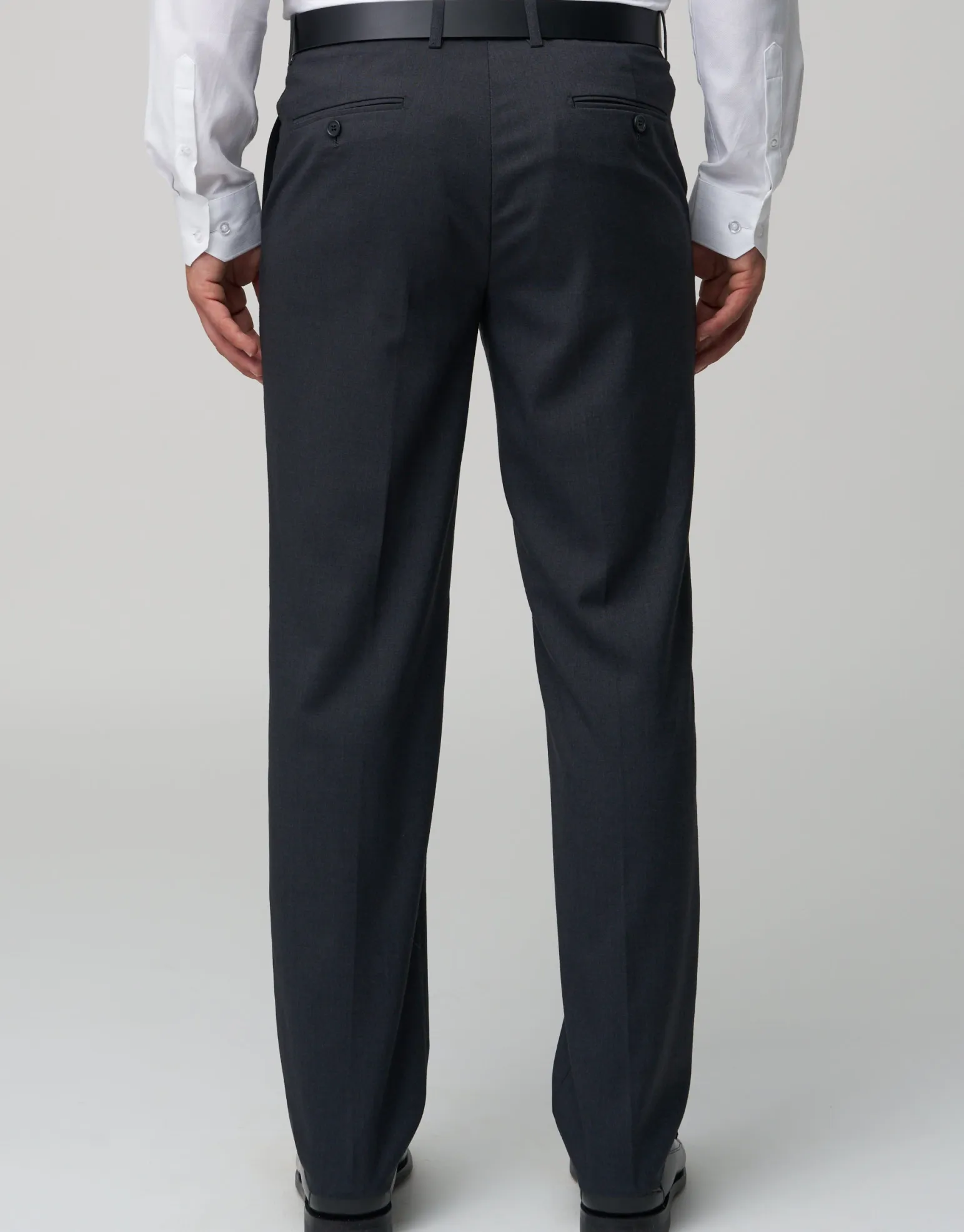 Stretch Slim Fit Suit Pants in Black