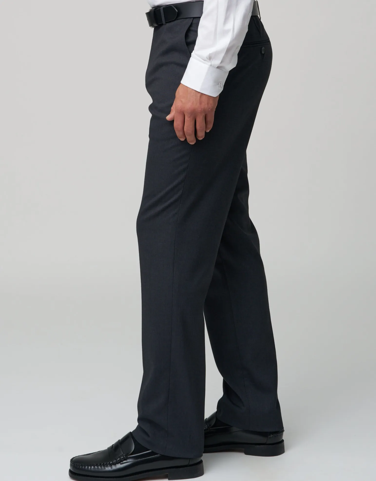 Stretch Slim Fit Suit Pants in Black