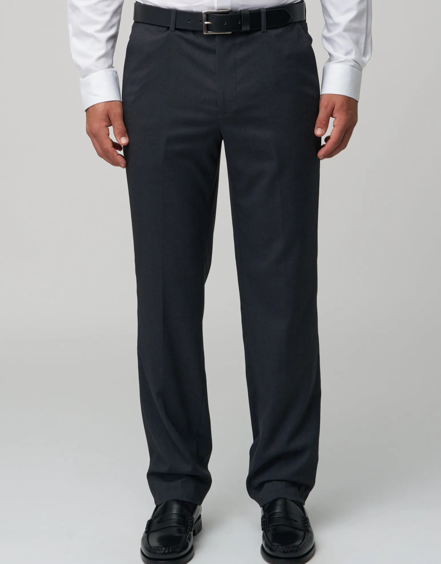 Stretch Slim Fit Suit Pants in Black