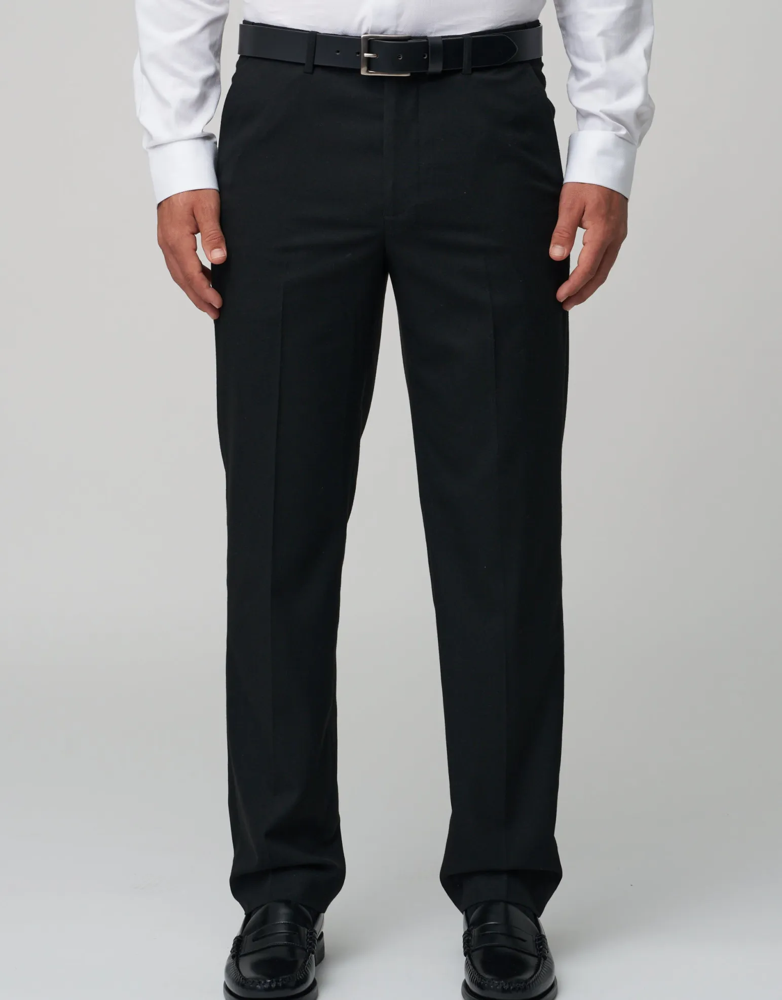 Stretch Slim Fit Suit Pants in Black