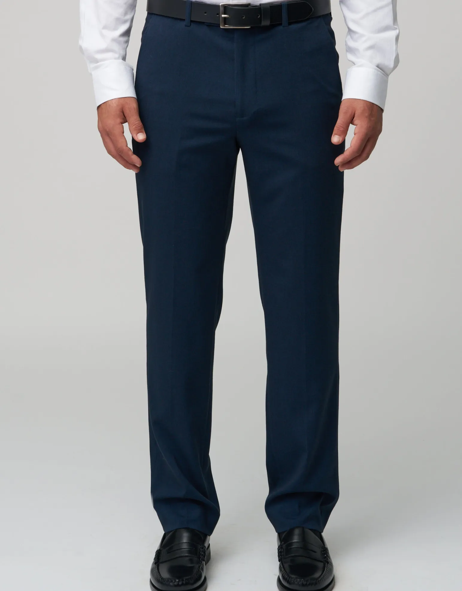 Stretch Slim Fit Suit Pants in Black