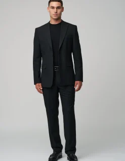 Stretch Slim Fit Suit Pants in Charcoal