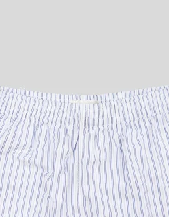 Striped Boxers in White