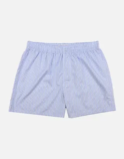 Striped Boxers in White