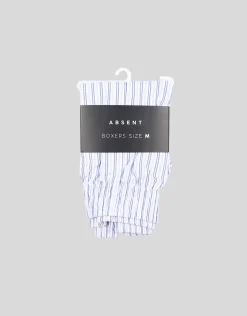 Striped Boxers in White