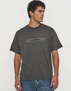 Studio Archive Relaxed Fit T Shirt in Pewter Grey