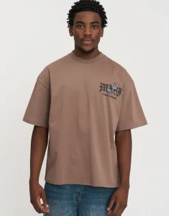 Studio Archives Box Fit T Shirt in Wood Smoke