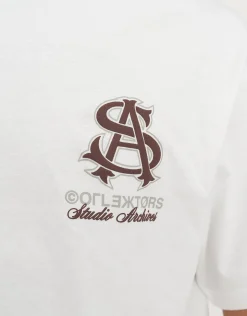 Studio Archives Stacked Tee in Blanc