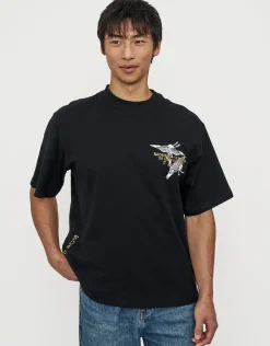 Studio Dragon Relaxed Fit T Shirt in Black