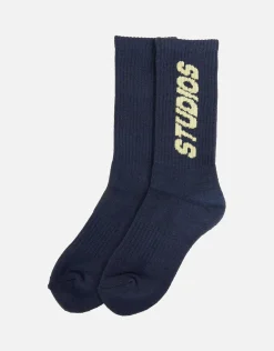 Studios Bold Sports Sock in Shadow Blue