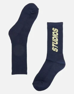 Studios Bold Sports Sock in Shadow Blue