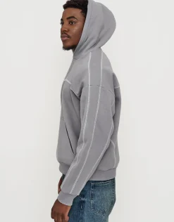 Studios Oversized Cropped Hoodie in Shadow Blue