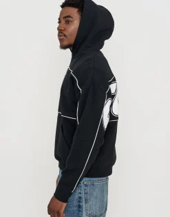 Studios Oversized Cropped Hoodie in Shadow Blue