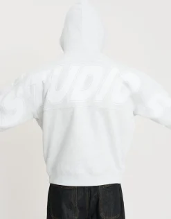Studios Oversized Cropped Hoodie in Shadow Blue