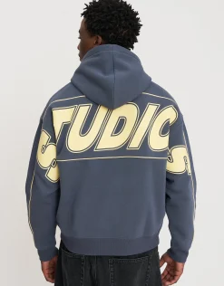 Studios Oversized Cropped Hoodie in Snow Marle