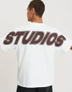 Studios Relaxed Fit T Shirt in Blanc