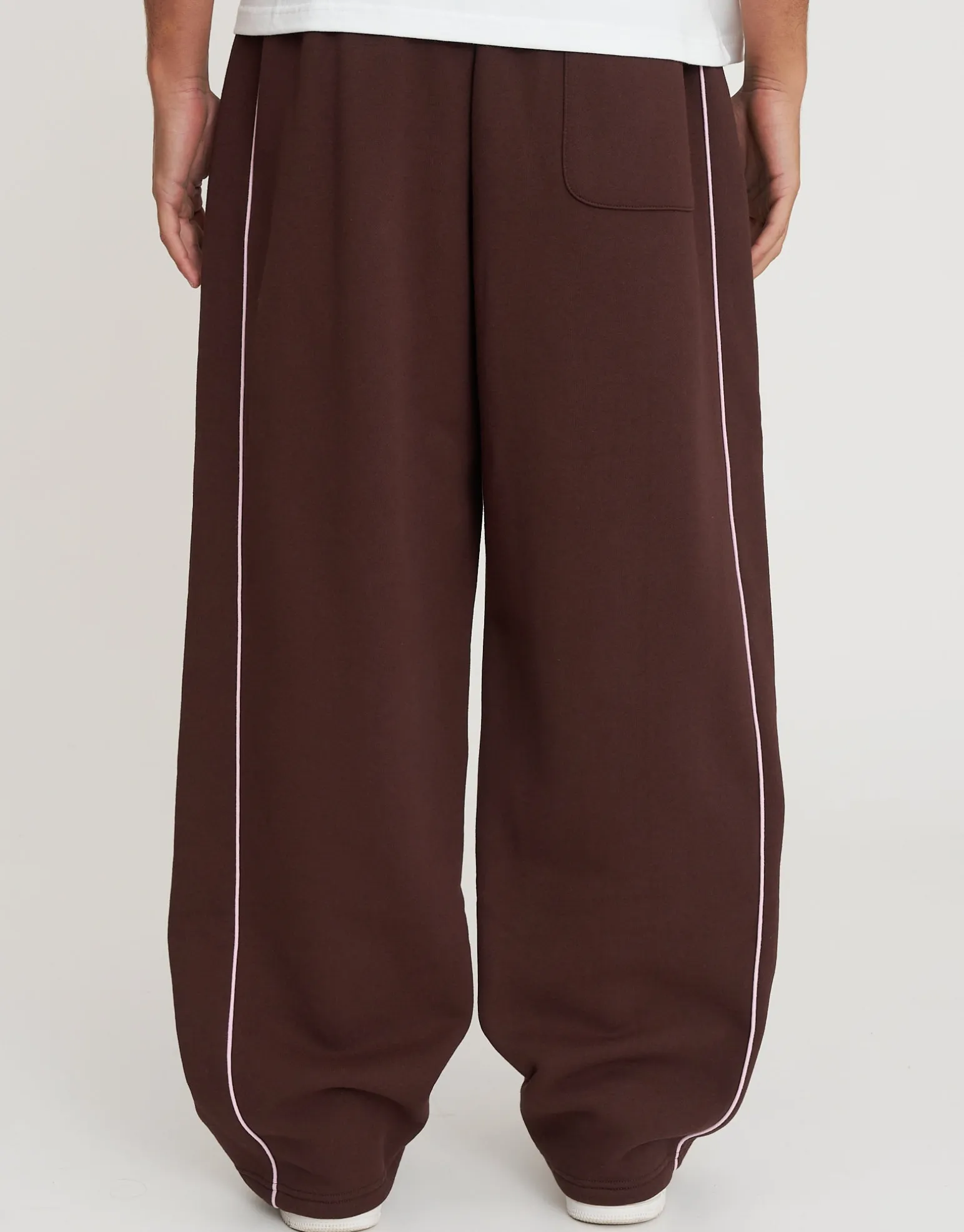 Studios Wide Track Pants in Black