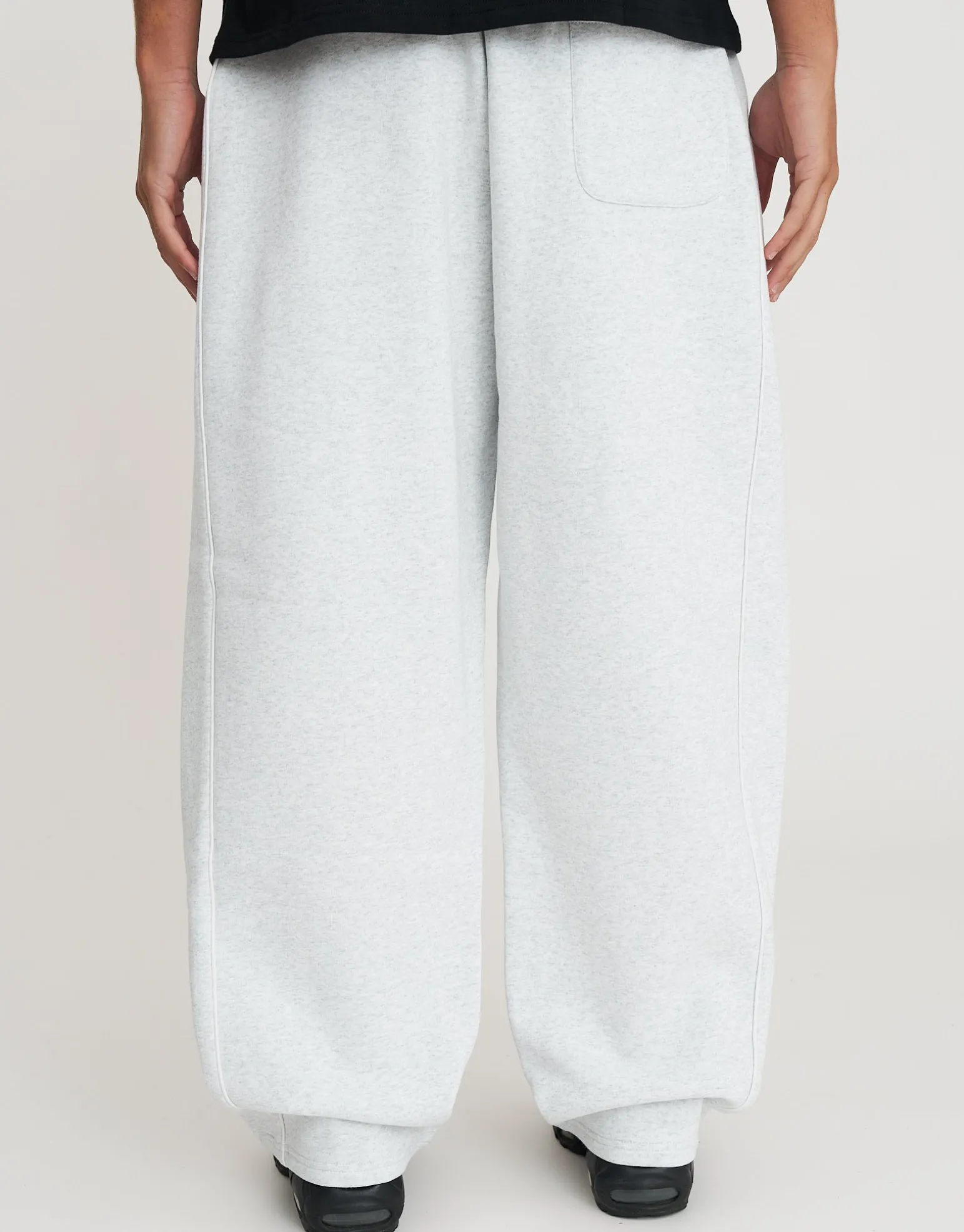 Studios Wide Track Pants in Black