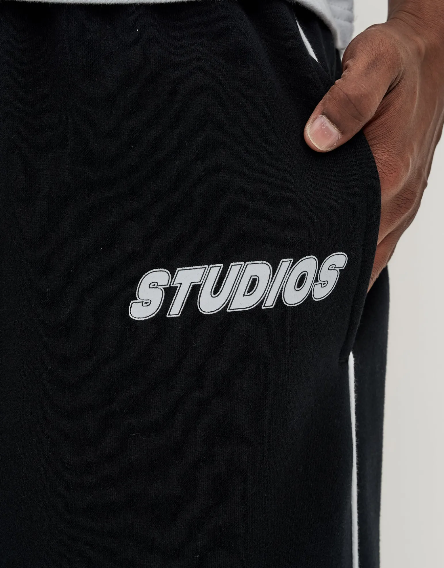 Studios Wide Track Pants in Shadow Blue