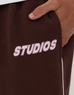 Studios Wide Track Pants in Shadow Blue