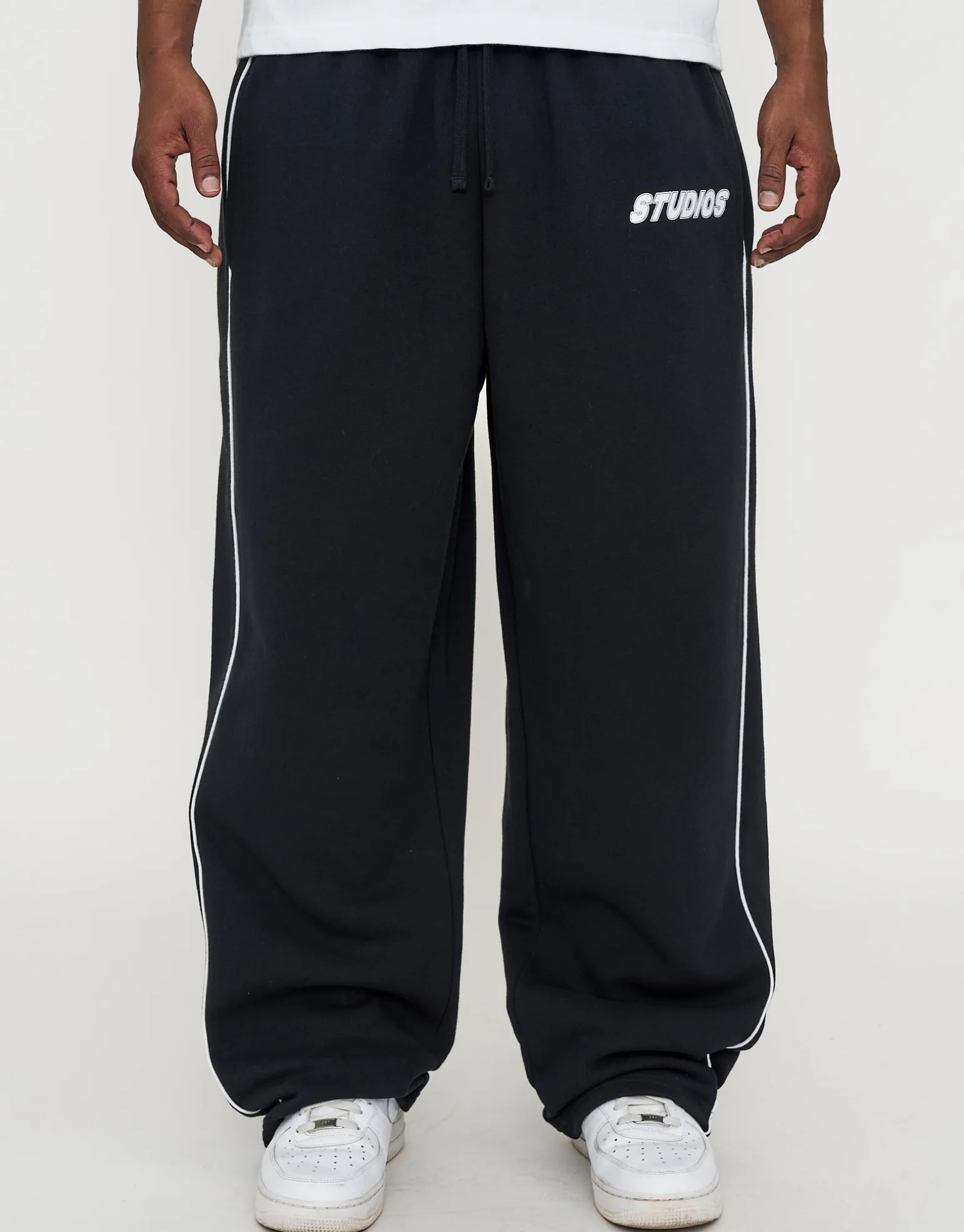 Studios Wide Track Pants in Shadow Blue