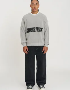 Subdistrict Relaxed Knit Jumper in Ecru