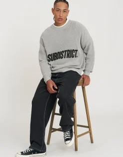Subdistrict Relaxed Knit Jumper in Ecru