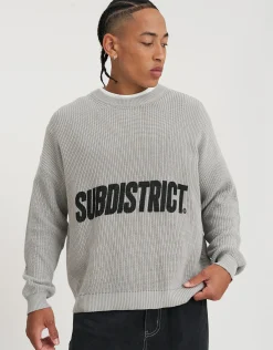 Subdistrict Relaxed Knit Jumper in Ecru