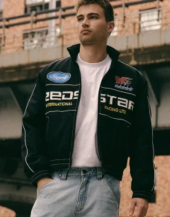 Suzuka Racing Jacket in Black