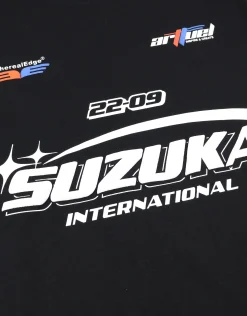 Suzuka Relaxed Fit T Shirt in Black
