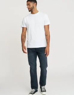 Taper Fit Jeans in Solid Black