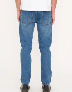 Taper Fit Jeans in Solid Black