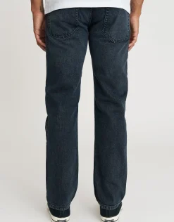 Taper Fit Jeans in Solid Black