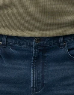 Taper Fit Jeans in Washed Black 002