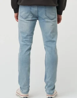 Taper Fit Jeans in Washed Black 002