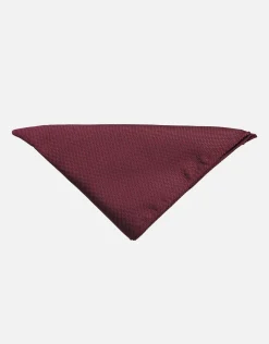 Textured Dot Pocket Square in Off White