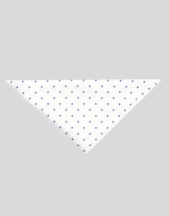 Textured Dot Pocket Square in Off White