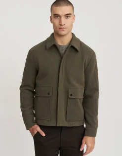 Textured Field Smart Jacket in Black