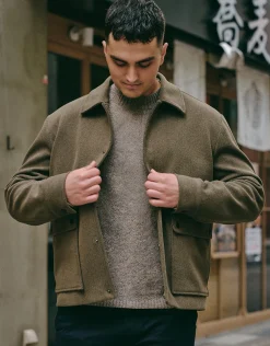 Textured Field Smart Jacket in Black