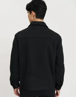 Textured Field Smart Jacket in Black