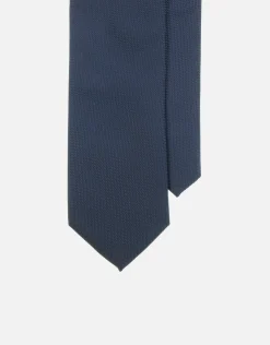 Textured Slim Tie in Black