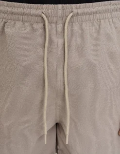 Textured Swim Shorts in Dusty Blue