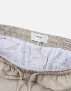 Textured Swim Shorts in Jet Black