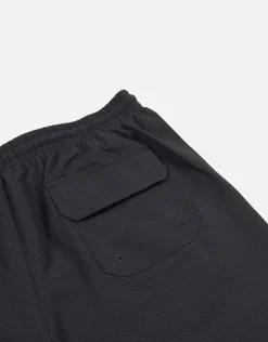 Textured Swim Shorts in Jet Black