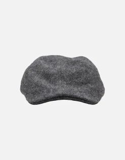 Textured Wool Blend Cheesecutter in Charcoal