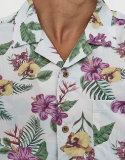 Tropic Short Sleeve Shirt in Blanc