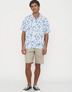 Tropic Short Sleeve Shirt in Blanc