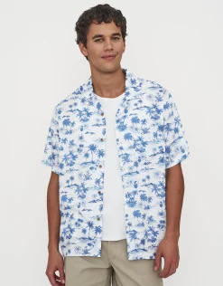 Tropic Short Sleeve Shirt in Blanc
