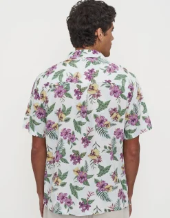 Tropic Short Sleeve Shirt in Blanc