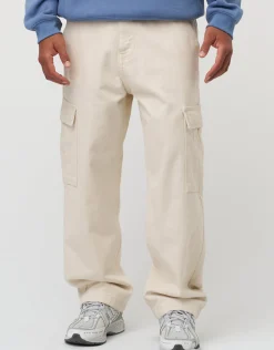 Twill Baggy Fit Cargo Pants in Black